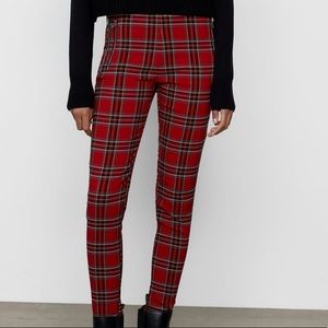 Zara Plaid Tartan Leggings